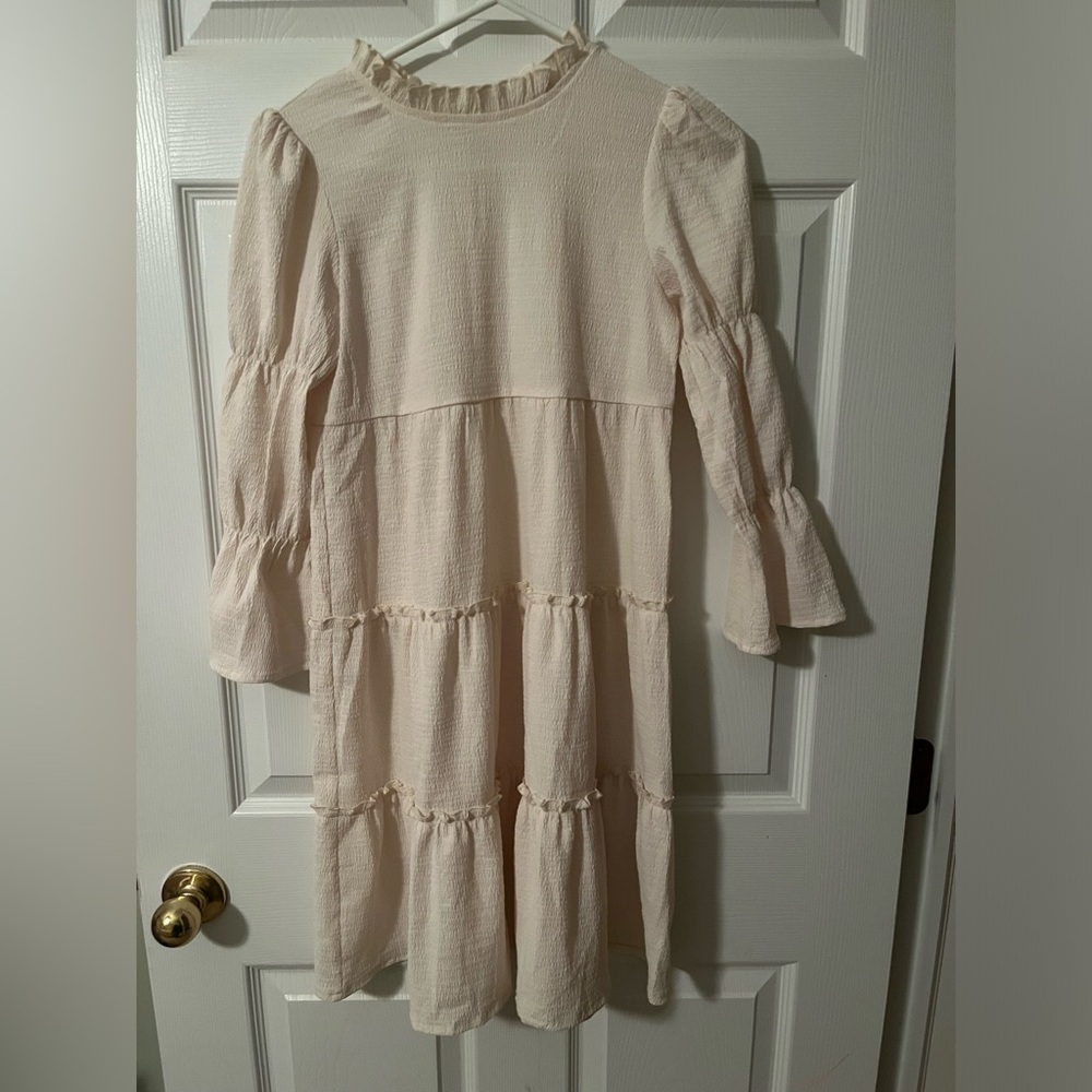 SHEIN Girls Cream Boho Dress - NWOT - Size 140 (8-10)